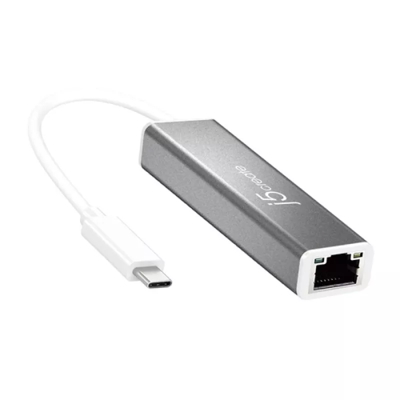 j5create USB-C naar Gigabit Ethernet-adapter zilver JCE133G-N