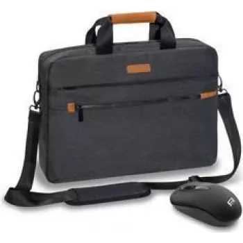 PEDEA ELEGANCE Pro notebooktas 17,3 inch grijs + muis