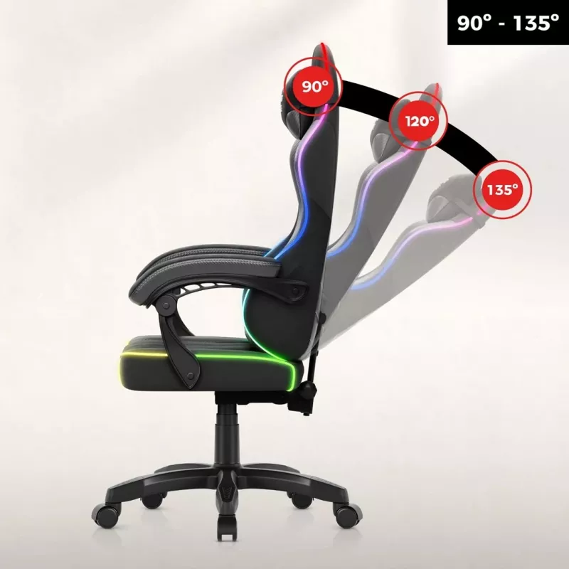 Huzaro Force 2.7 RGB zwarte gamingstoel