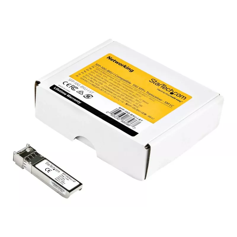 StarTech.com SFP-10G-BXU-I-ST SFP+-transceivermodule - Cisco-compatibel - 10 Gbit/s - 10 km - singlemode - LC