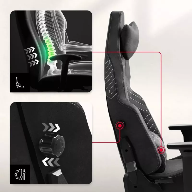 Huzaro Force 8.1 zwarte gamingstoel