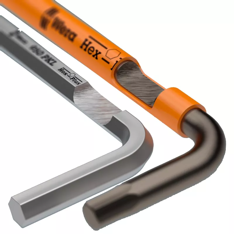 Wera 9740 Hex-Plus L-sleutelset metrisch 9-delig met kogelkop en kleurcodering
