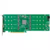 HighPoint Rocket 1508 8x M.2-poort naar PCIe 4.0 x16 NVMe HBA C interfacekaart