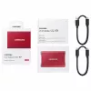 Samsung Portable SSD T7 500GB USB 3.2 Gen 2 metallic red externe solid-state-drive