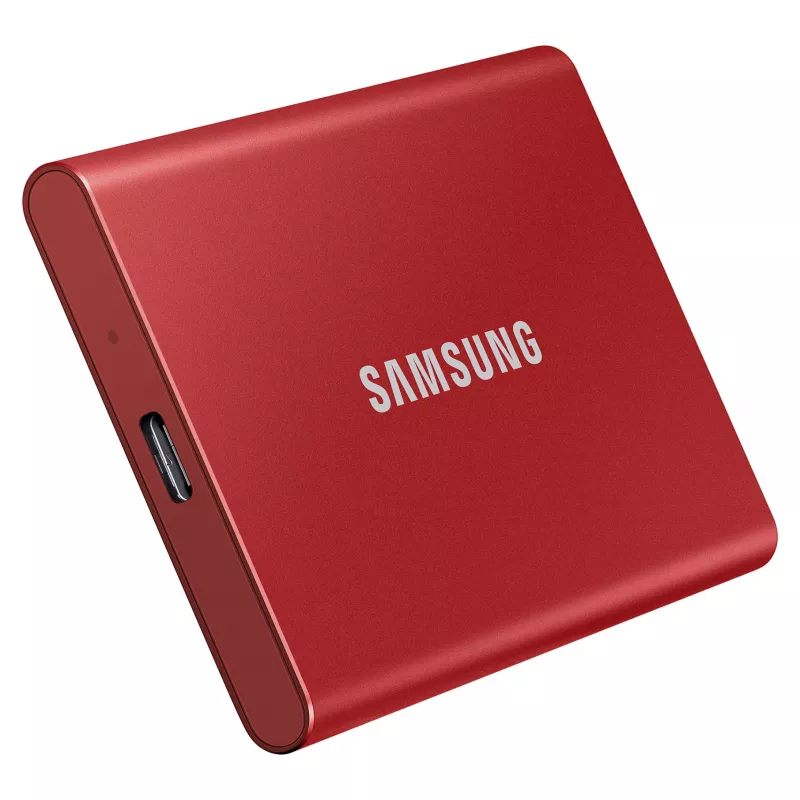 Samsung Portable SSD T7 500GB USB 3.2 Gen 2 metallic red externe solid-state-drive