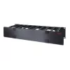 APC Horizontale Kabelmanager Enkelzijdig 2U 6-Inch Diep met Deksel