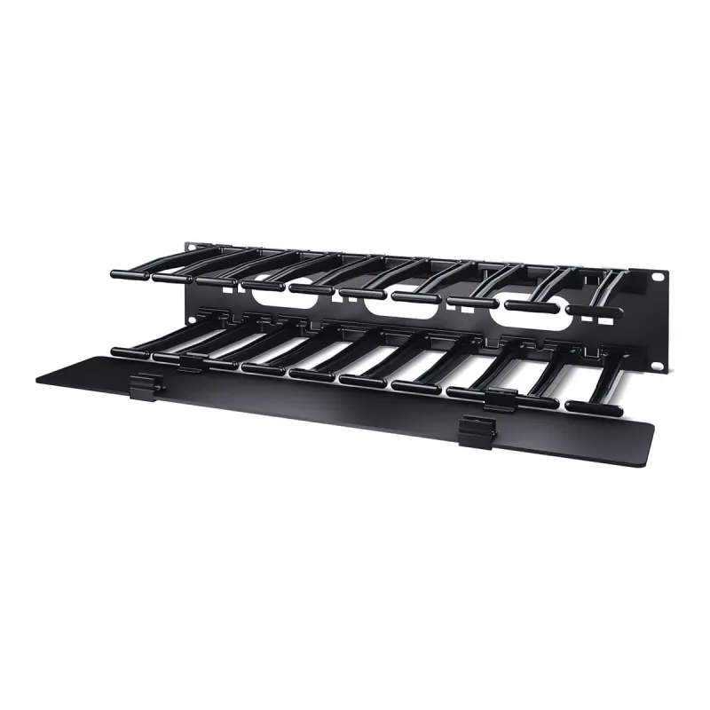 APC Horizontale Kabelmanager Enkelzijdig 2U 6-Inch Diep met Deksel