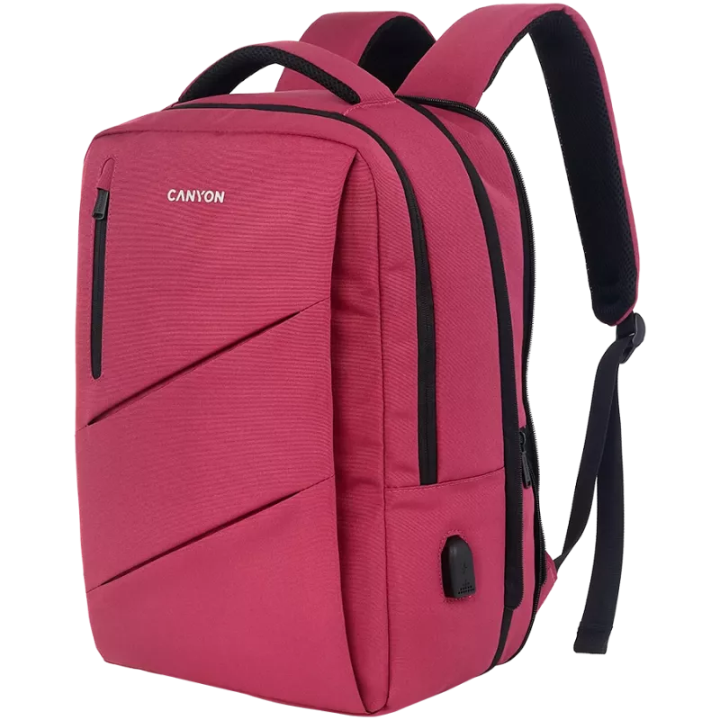 CANYON rugzak BPE-5 Urban USB 15.6 inch rood