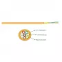 EFB-ELEKTRONIK I-V(ZN)H OS2 Duplex Zipcord patchkabel, 9/125µm, LSZH, geel, 1,8x3,7mm