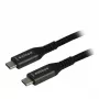 Synergy21 USB4 kabel USB-C naar USB-C 2,0m zwart gevlochten 40Gbps 240W Gen 3x2 E-Marker chip