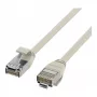 EFB-Elektronik RJ45 patchkabel Cat.6A U/FTP TPE 4mm Ultraflex grijs 0,25m
