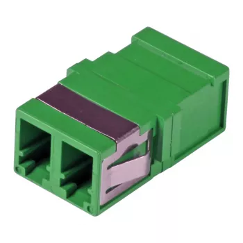 EFB-ELEKTRONIK LC Duplex OM5 glasvezelkoppeling, eendelig, zonder flens, limoengroen, keramische huls