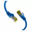 EFB RJ45 patchkabel Cat.6A S/FTP LSZH Cat.7 rouwstekker blauw 0,15m