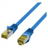 EFB RJ45 patchkabel Cat.6A S/FTP LSZH Cat.7 rouwstekker blauw 0,15m