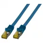 EFB RJ45 patchkabel Cat.6A S/FTP LSZH Cat.7 rouwstekker blauw 0,15m