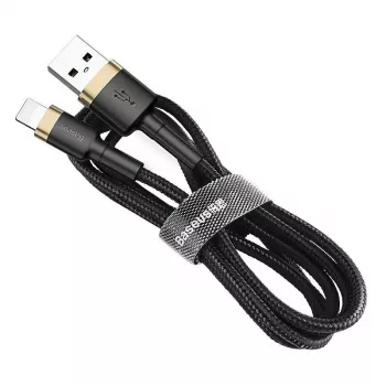 Baseus Cafule Lightning naar USB-A kabel 1m zwart/goud