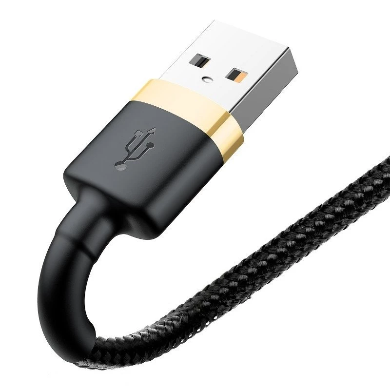 Baseus Cafule Lightning naar USB-A kabel 1m zwart/goud