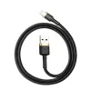Baseus Cafule Lightning naar USB-A kabel 1m zwart/goud