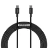 Baseus Superior USB-C naar USB-C kabel 1m zwart 100W snelladen & gegevenssynchronisatie