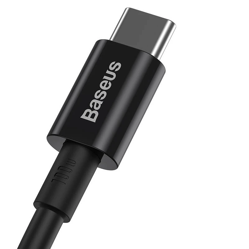 Baseus Superior USB-C naar USB-C kabel 1m zwart 100W snelladen & gegevenssynchronisatie