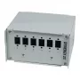 Synergy21 glasvezel-patchpaneel voor DIN-rail, 6x LC-duplex/SC-simplex-adapter, zonder koppelingen, lichtgrijs (RAL 7035)