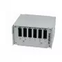 Synergy21 glasvezel-patchpaneel voor DIN-rail, 6x SC-duplex/LC-quad-poorten, leeg, lichtgrijs (RAL 7035)