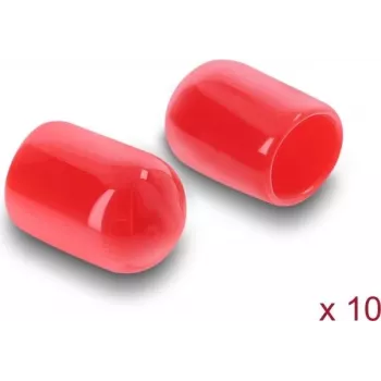 Delock stofkap voor SMA-stekker 10 stuks siliconen rood (60895)