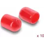 Delock stofkap voor SMA-stekker 10 stuks siliconen rood (60895)