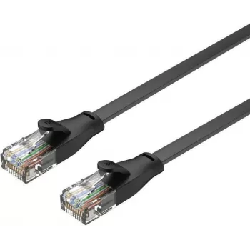 UNITEK Cat.6 UTP platte patchkabel 15m zwart C1814GBK
