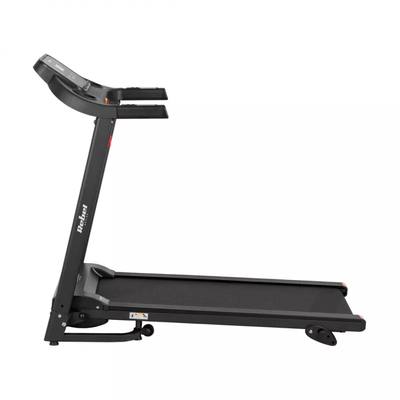 REBEL ACTIVE RBA-1001 opvouwbare elektrische loopband met LCD-display, 12 programma's, 12 km/h, zilver/zwart