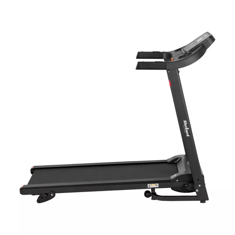 REBEL ACTIVE RBA-1001 opvouwbare elektrische loopband met LCD-display, 12 programma's, 12 km/h, zilver/zwart