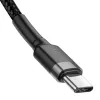 Baseus Cafule USB-C naar USB-C kabel PD 2.0 QC 3.0 60W 1m (zwart/grijs)