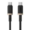 Baseus Dura Type-C naar Type-C 100 W snellaadkabel 1 m zwart, goud