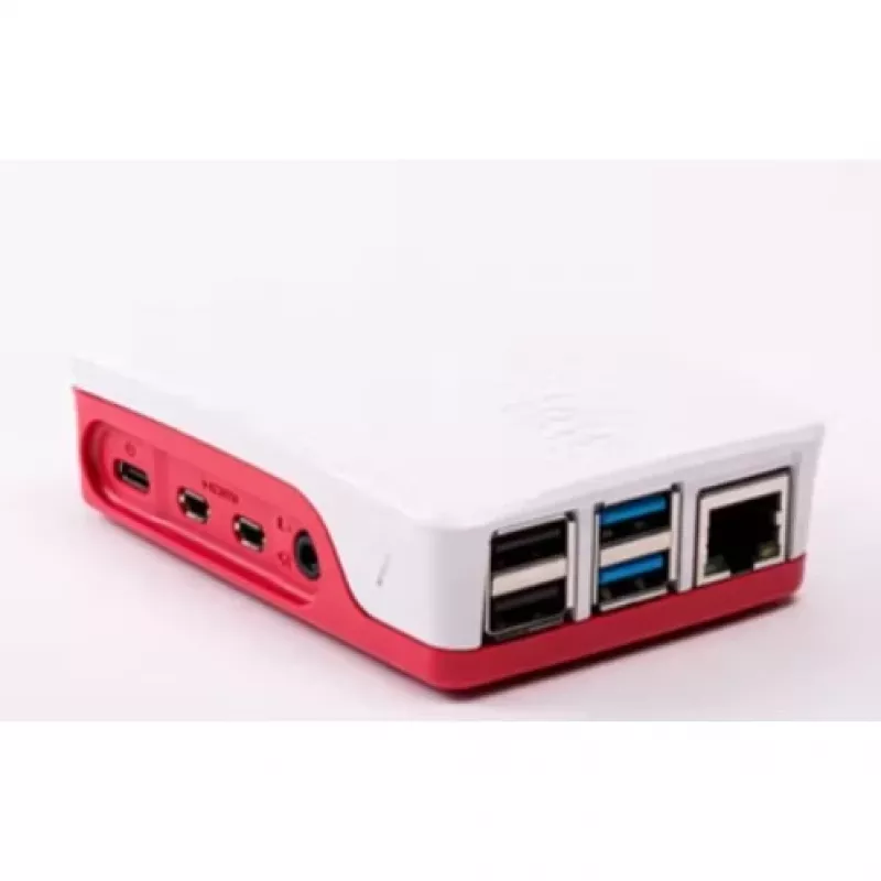 Raspberry Pi 4 behuizing rood/wit officiële beschermbehuizing