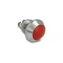 Delock Drukknop voor Paneelmontage 12 mm 2 x Schroefaansluiting Rood