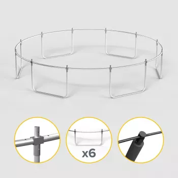 REBEL Active Trampoline PRO 14ft/427 cm met Veiligheidsnet en Ladder