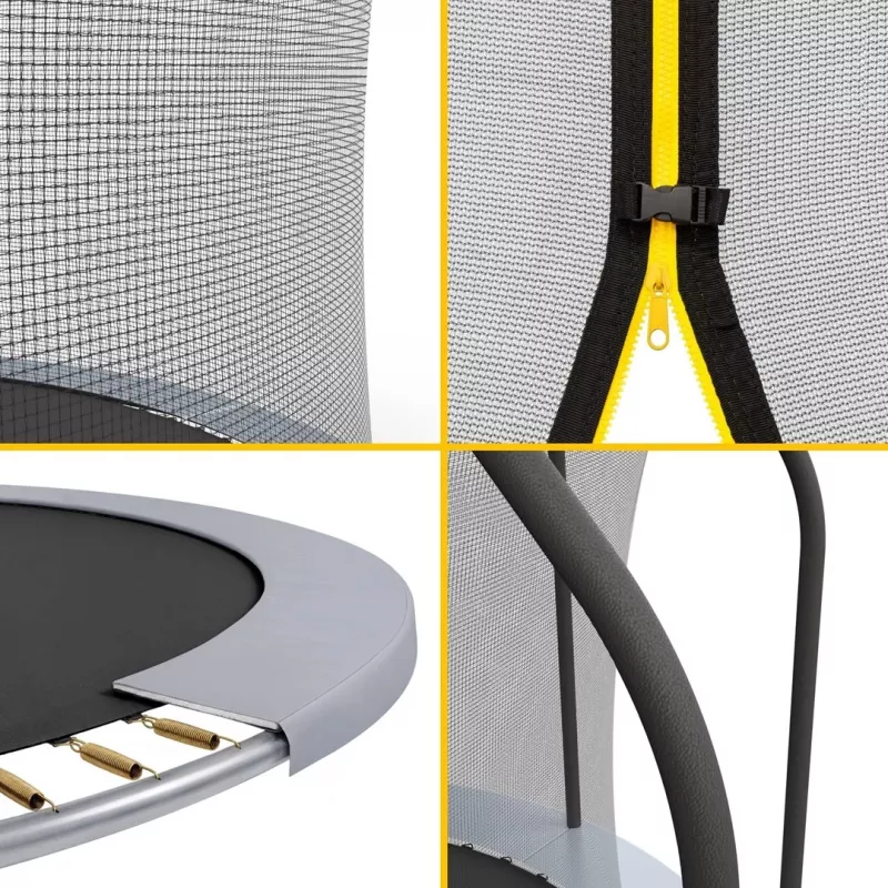 REBEL Active Trampoline PRO 14ft/427 cm met Veiligheidsnet en Ladder