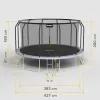 REBEL Active Trampoline PRO 14ft/427 cm met Veiligheidsnet en Ladder