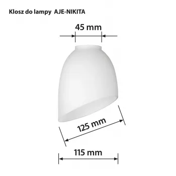 Activejet lampenkap Nikita wit textielweefsel cilindrisch E27 300mm