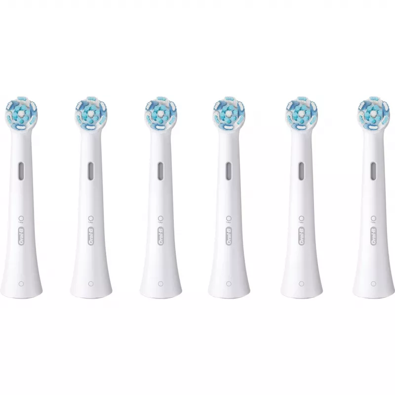 Oral-B iO Ultimate Clean borstelkoppen wit, 6 st. vervangende tandenborstelkoppen