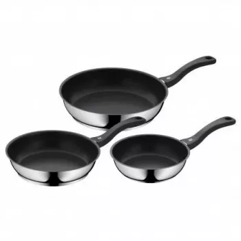 WMF Devil koekenpannenset, 3 delen (20/24/28 cm), roestvrij staal
