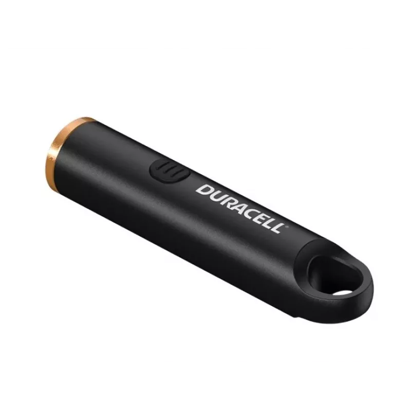 Duracell DK100R sleutellampje 100 lumen oplaadbaar zwart