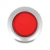 Delock 22 mm inbouw-drukschakelaar, vlak, rode LED, soldeeraansluitingen, 1 NO, 230 V AC/DC
