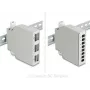 Delock fiber optic patchpanel 6 poorten voor SC duplex en LC quad met alternatief paneel 8 x SC simplex of LC duplex grijs DIN-railmontage (86095)