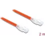 Delock RJ45-netwerkkabel Cat.8.1 S/FTP 2 m tot 40 Gbps oranje (81181)