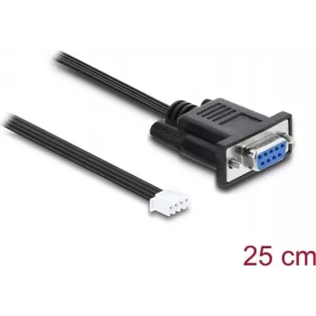 Delock seriële verbindingskabel RS-232 D-Sub 9 female naar JST XH 4-pins header socket 25 cm