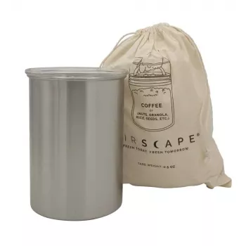 Airscape® RVS aromabewaarbus medium, geborsteld zilver