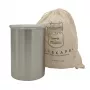Airscape® RVS aromabewaarbus medium, geborsteld zilver