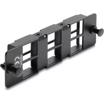 Delock adapterpaneel voor Keystone-modules 6 poorten zwart 19 inch HD patchpanel 67508