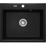 DEANTE 1-bowl granieten composiet spoelbak zwart Nero Mat 580x490 mm